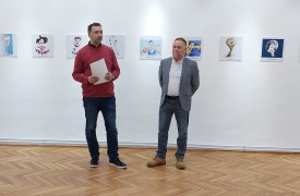 Szalai Attila karikatúrái Szarajevóban