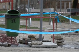 Zajlanak a gázszivárgás elhárításának munkálatai Óbecsén